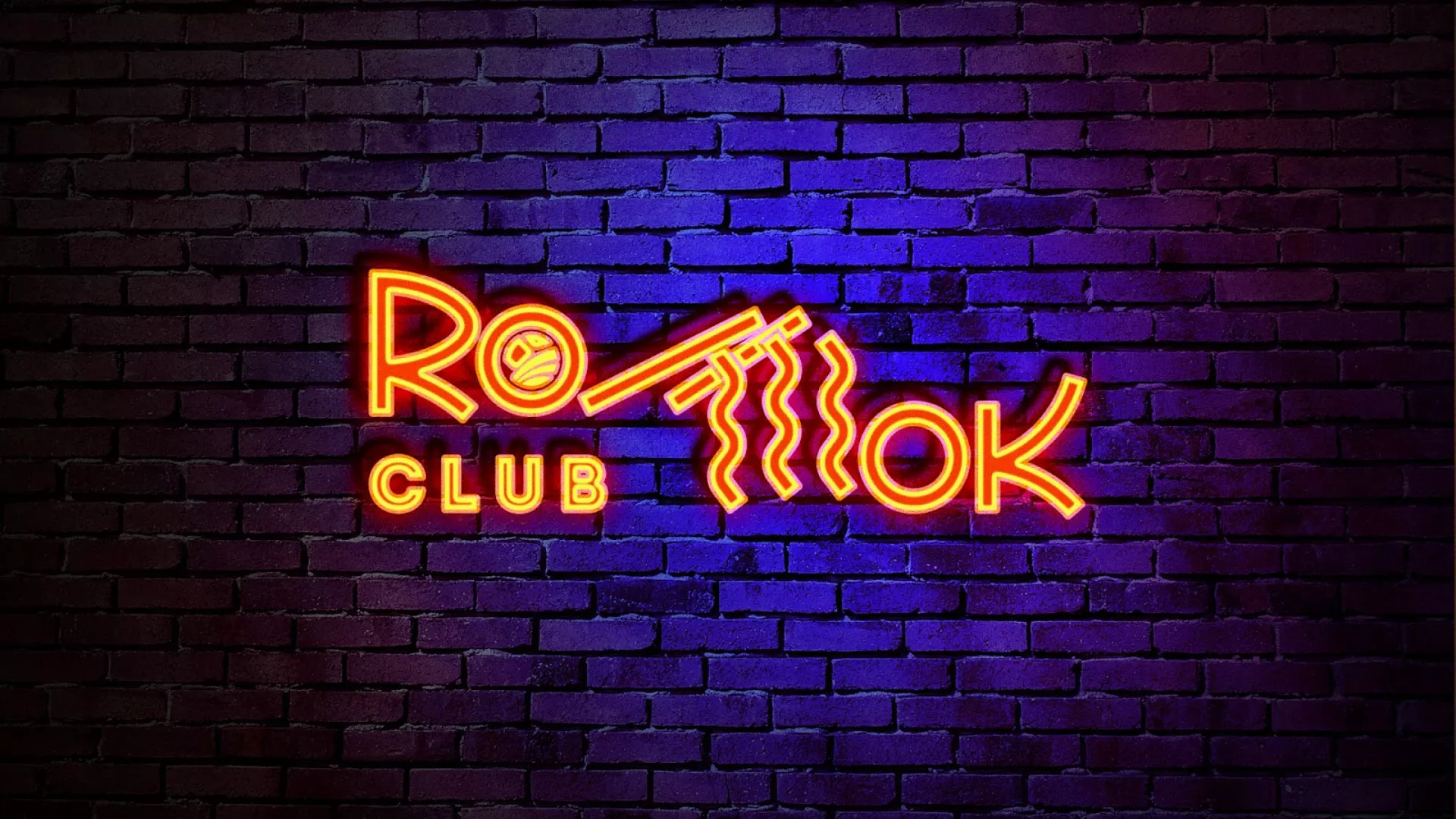 Разработка интерьерной вывески суши-бара «Roll Wok Club» в Краснознаменске